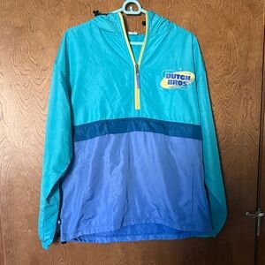 Dutch Bros Teal, Periwinkle & Navy Hooded Pullover